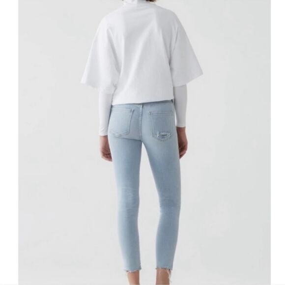 Agolde Women’s Sophie High Rise Skinny Crop in Parallel Size 30 - Picture 4 of 15